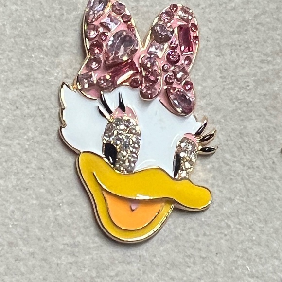NEW BaubleBar x Disney Daisy Duck Bling Bling pink Ribbon Earrings - Picture 6 of 9